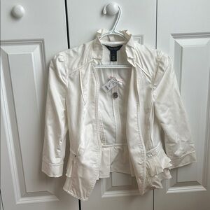 White House Black Market Cream Blazer